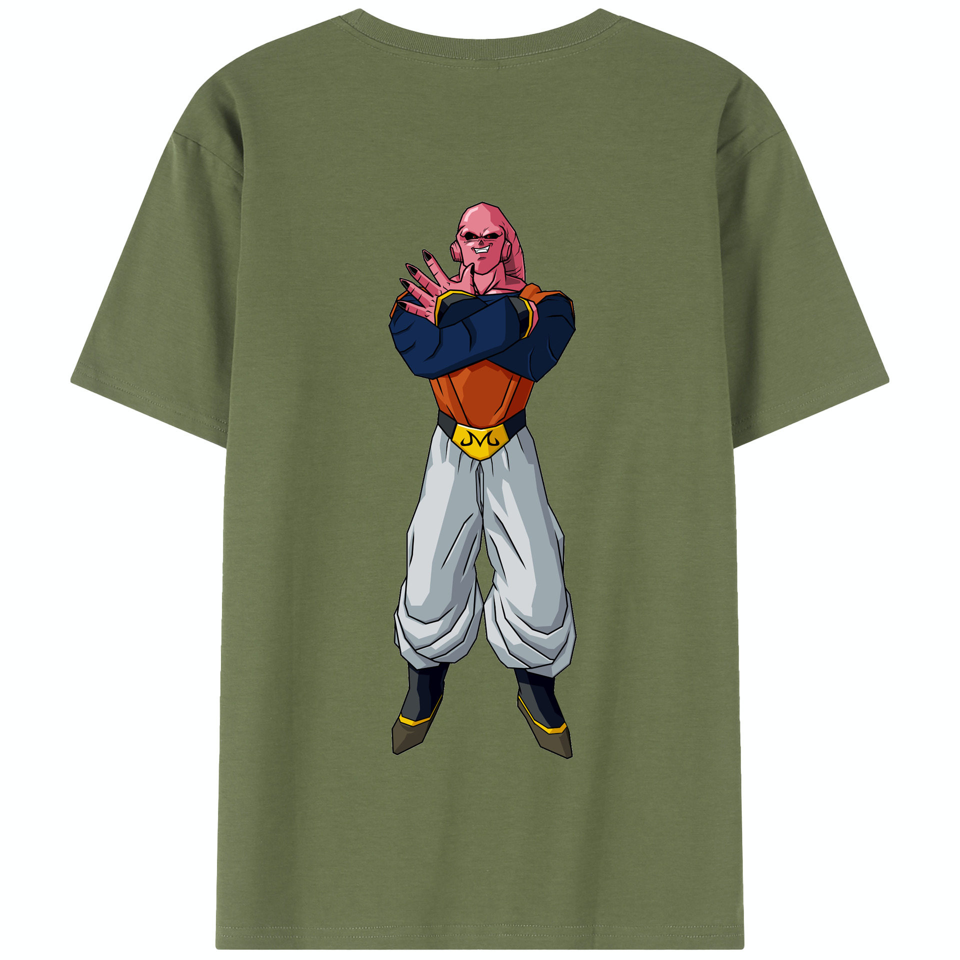 （画像用） ドラゴンボール 魔人ブウ DRAGON BALL Majin Buu 綿100％半袖Tシャツ（背面プリント）